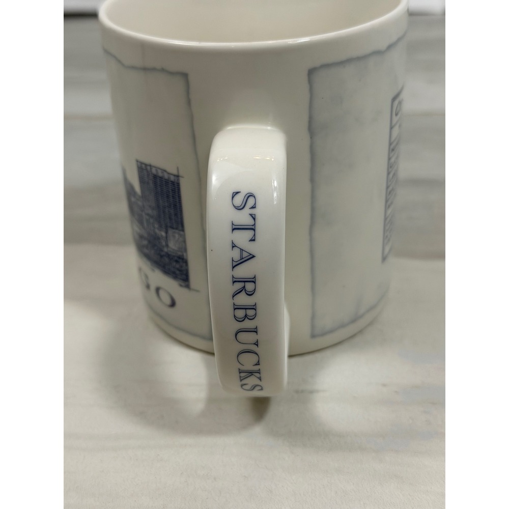 Starbucks Chicago The Windy City Skyline Mug 2007 Architecture Series 18oz Blue - Picture 2 of 7